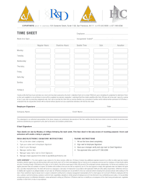 CVPartners Employee Time Sheet