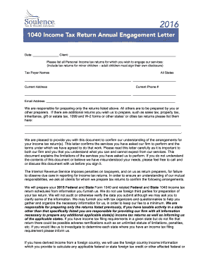 Tax Preparation Service Agreement