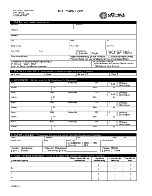 IRA Intake Form