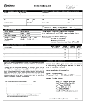 IRA Transfer Request Form