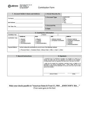 Contribution Form