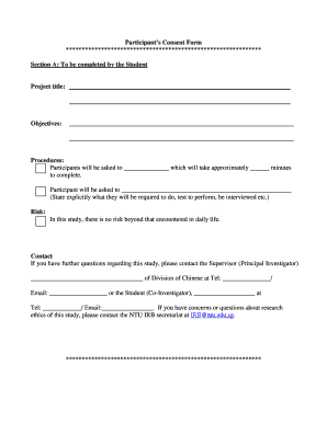 Participant Consent Form