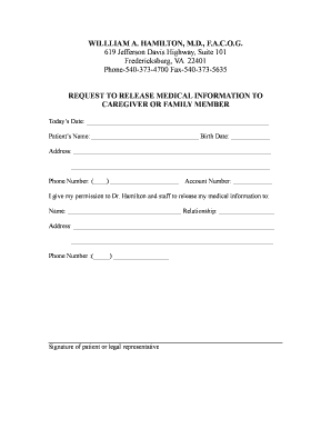 Medical Information Release Form