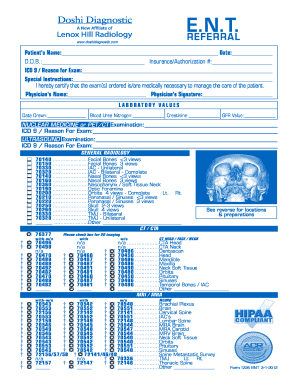 ENT Referral Form