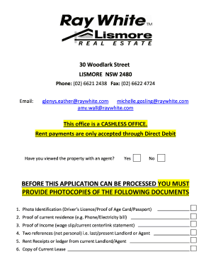 Tenancy Application Form