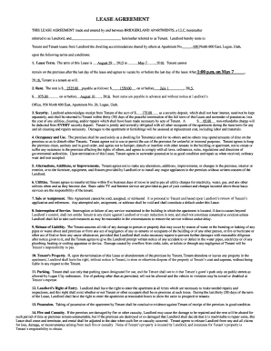 Residential Lease Agreement