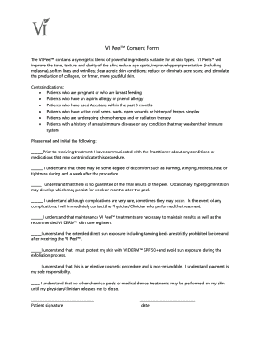 VI Peel Consent Form