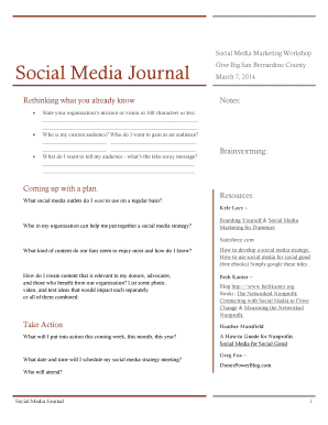 Social Media Marketing Workshop Notes