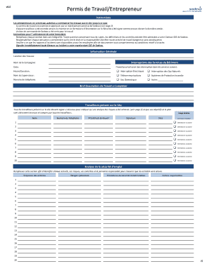 Permis de Travail/Entrepreneur