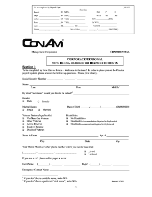 ConAm New Hire Form