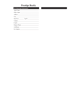 Prestige Realty Experts Referral Form