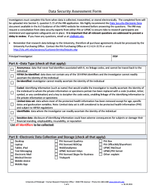 Data Security Assessment Form