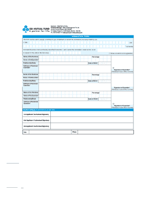 SBI Nomination Form
