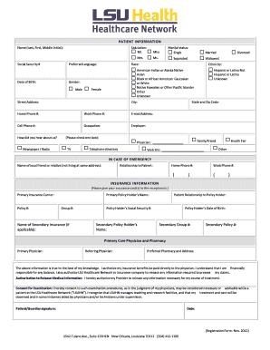 Patient Registration Form