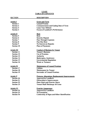 Commercial Lease Agreement