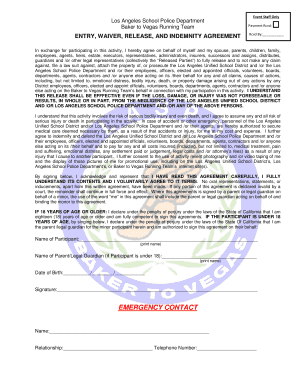 Baker to Vegas Running Team Waiver
