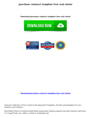 Real Estate Purchase Agreement Template