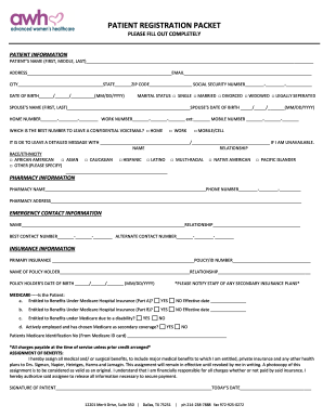 Patient Registration Packet