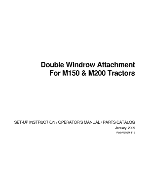 Double Windrow Attachment For M150 amp M200 Tractors