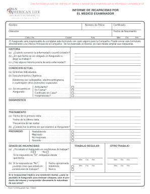 Informe de Incapacidad