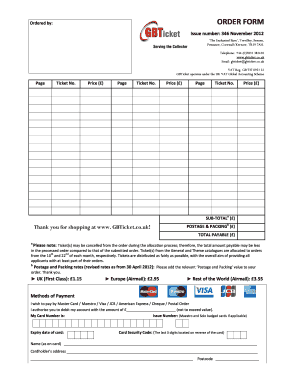 Order Form