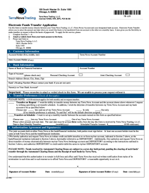 Electronic Funds Transfer Application