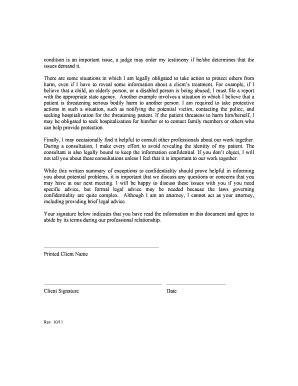 Consent for Treatment Agreement
