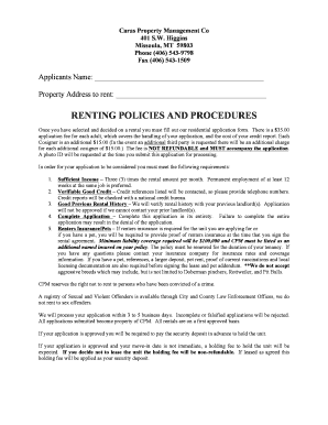 Residential Rental Application Form