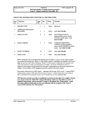 FCIC PolicyHolder Tracking Experience Inquiry Form