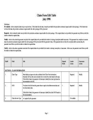 US Federal Student Loan Claim Form