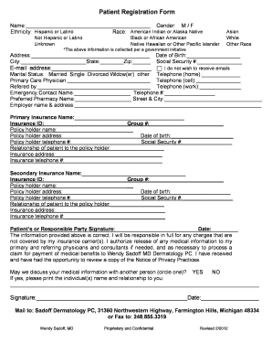 Patient Registration Form