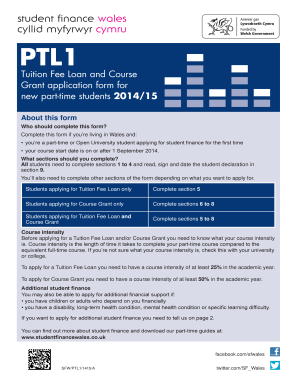 Tuition Fee Loan and Course Grant Application Form