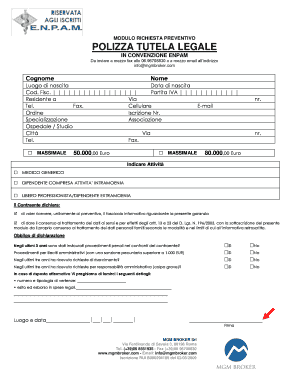 Modulo Richiesta Preventivo