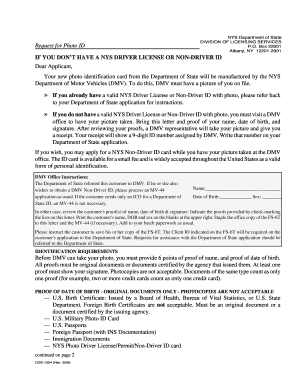 NYS Photo ID Request Form