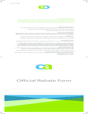 CA Home and Home Office Product Rebate Form