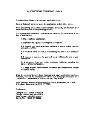 Home Equity Loan Program Application