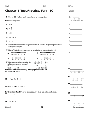 Chapter 5 Test Practice Form 2C