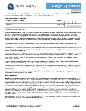 Margin Account Agreement