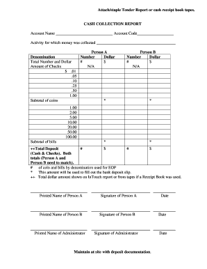 Cash Collection Report
