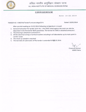 Bank Guarantee Form for EMD