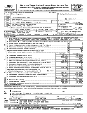 Form 990 Return of Organization Exempt From Income Tax