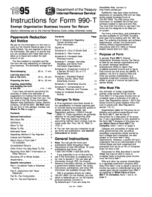 Form 990-T Instructions