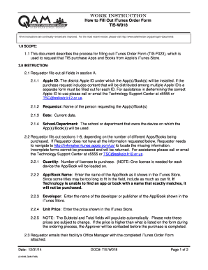 fillable online salemkeizer work instruction how to fill out itunes work instruction form