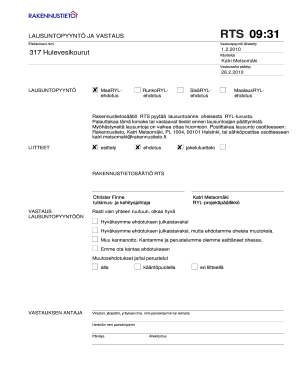 Request for Statement and Response Form