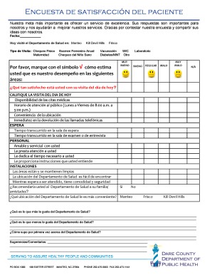 Encuesta de satisfacción del paciente