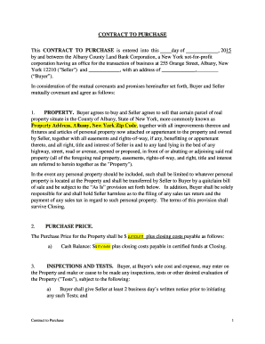 Contract to Purchase Real Property