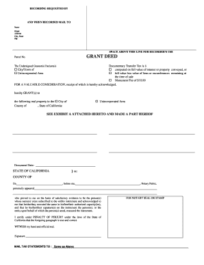 California Grant Deed