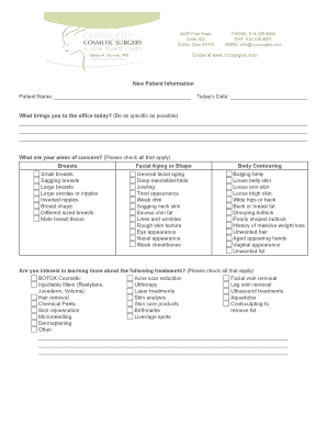 New Patient Information Form