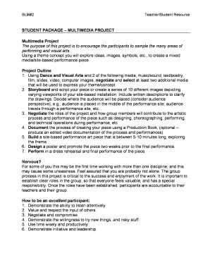 Multimedia Project Student Package