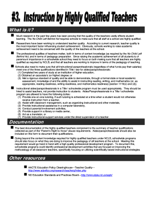 Annual Parent Notice of Teacher Qualifications